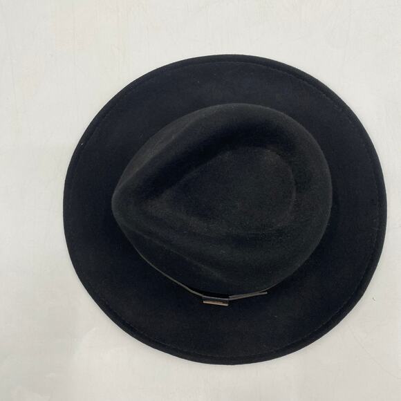 Pendleton black wool wide brim hat